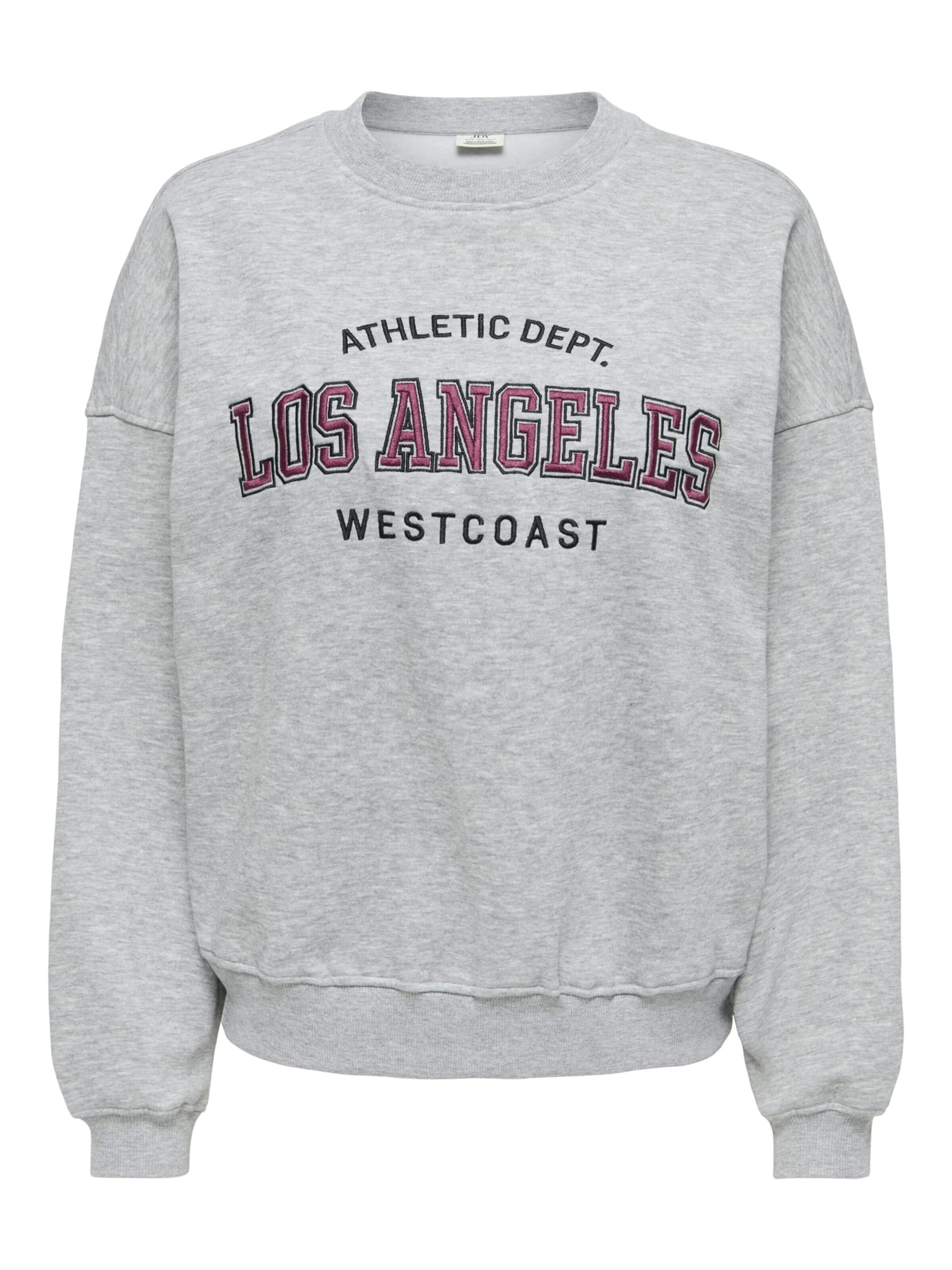 Jaqueline de Yong Sweatshirt 'Mesa' in Grey: front