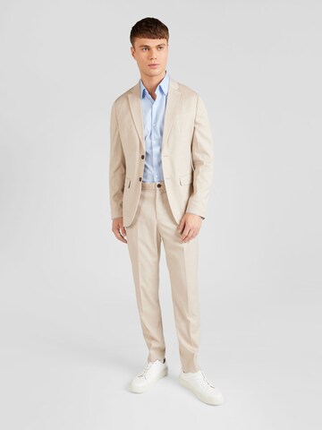 SELECTED HOMME Slimfit Jakkesæt 'CEDRIC' i beige