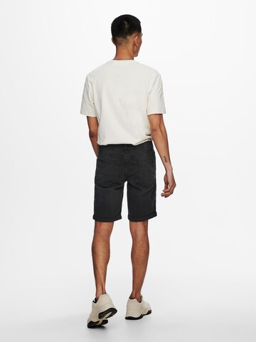 Only & Sons Regular Shorts in Schwarz