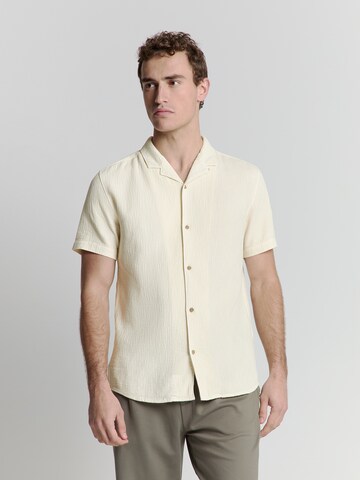 No Excess Regular fit Overhemd in Wit: voorkant
