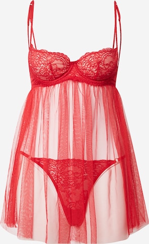 Hunkemöller Negligée 'Emily' in Rot: front