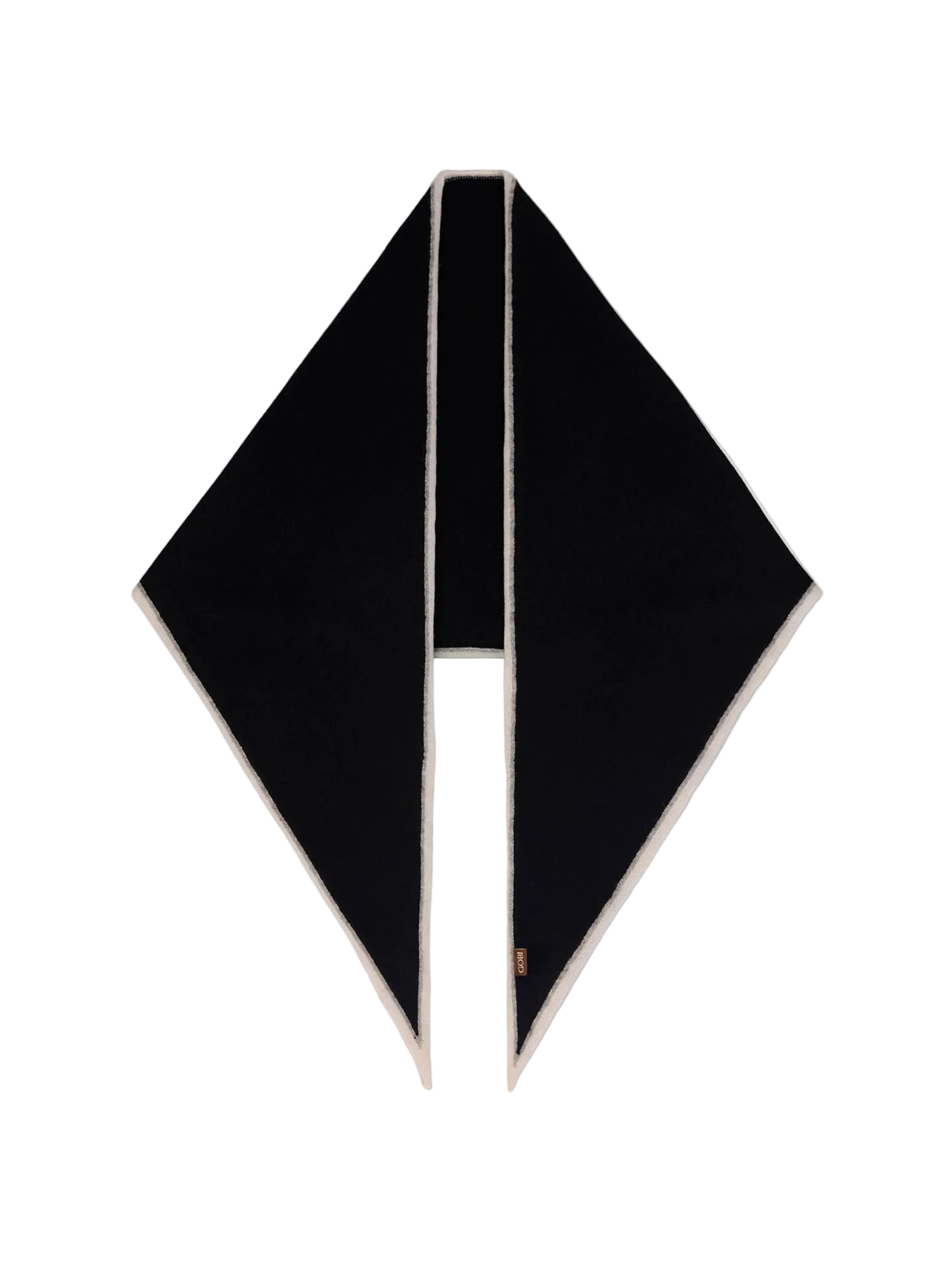 GOBI Cashmere Sjaal in Zwart: voorkant