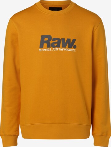 G-Star RAW Sweatshirt in Gelb: predná strana