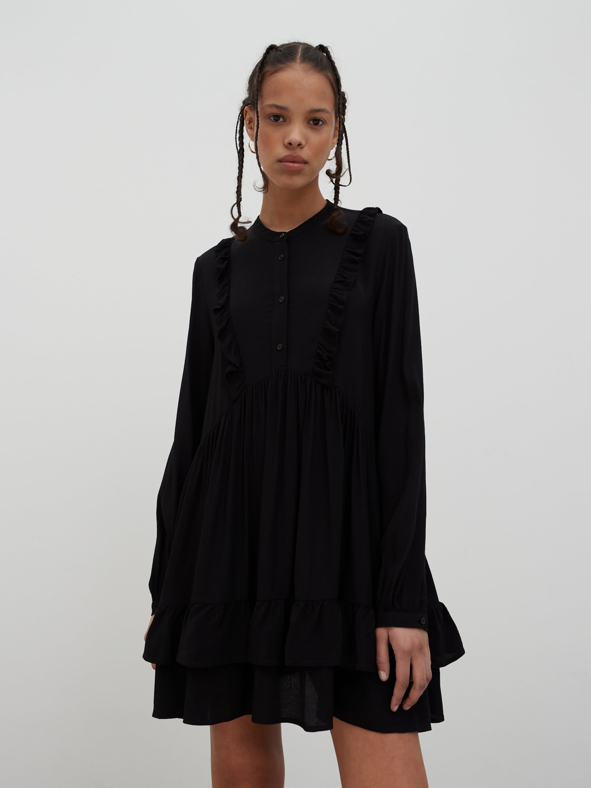 EDITED Produits Robe-chemise 'Bijou' noir