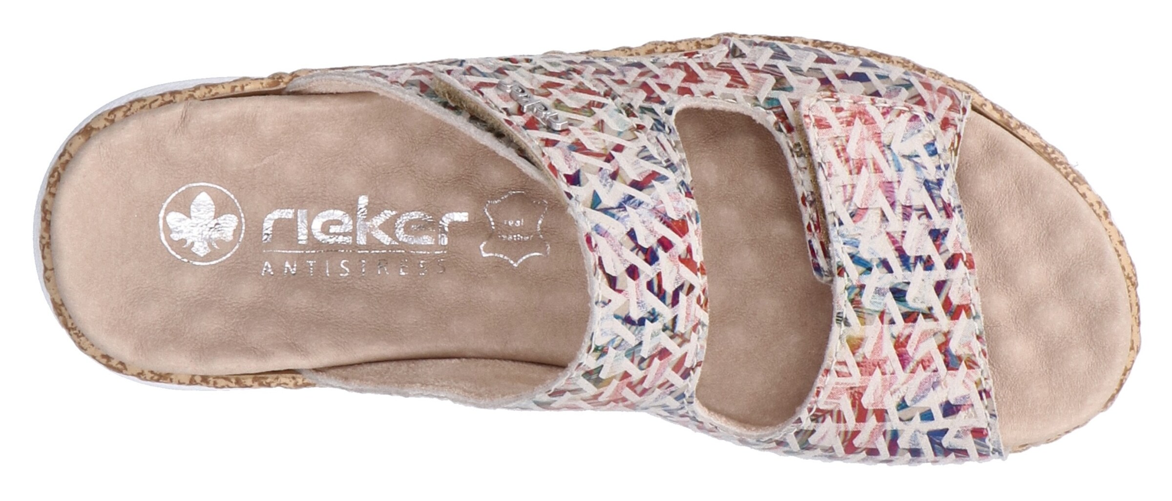 Mule Rieker en mélange de couleurs