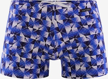 Shorts de bain ' BLU2350 Beachtrunks ' Olaf Benz en bleu : devant