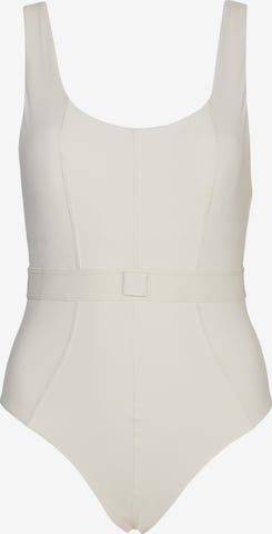 Calvin Klein Swimwear Bygelfri behå Baddräkt i vit: framsida