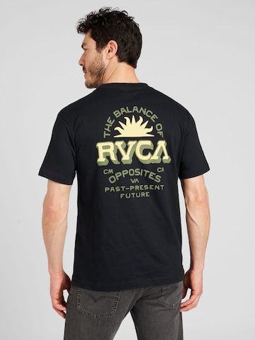 juoda RVCA Marškinėliai: priekis