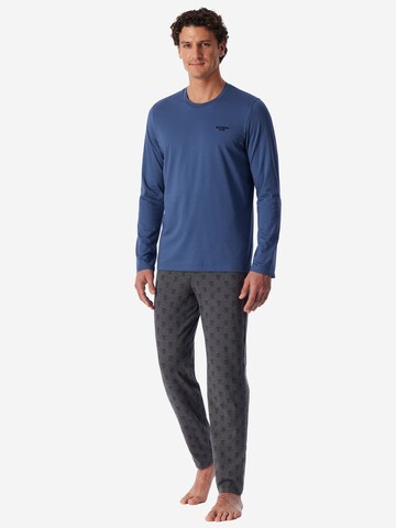 Pyjama long ' 95/5 Nightwear ' SCHIESSER en bleu : devant