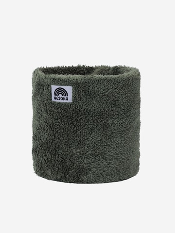 WESORA GmbH Tube Scarf 'Fluffy' in Green: front