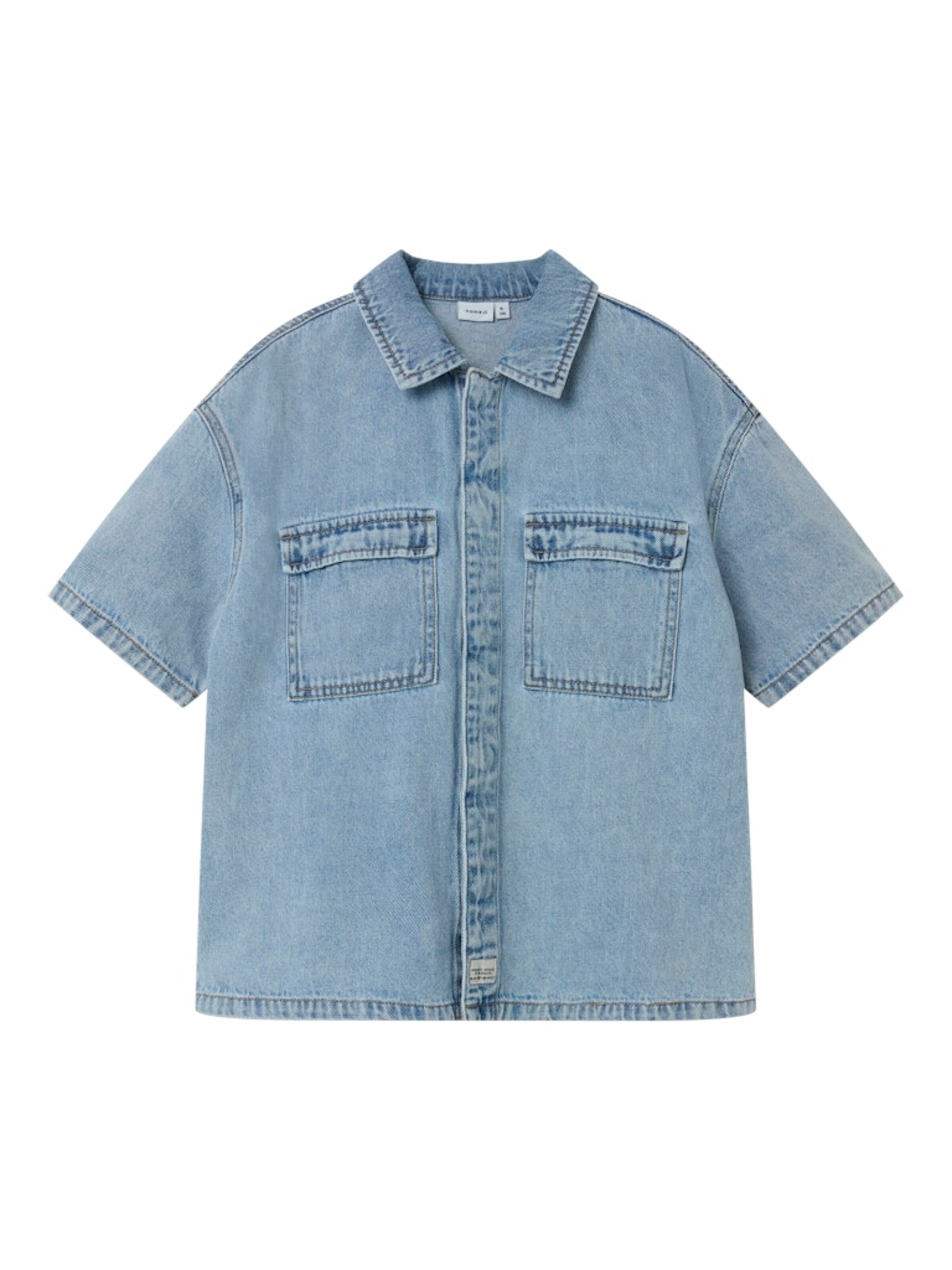 NAME IT Comfort Fit Skjorte 'HALF' i blå: forside