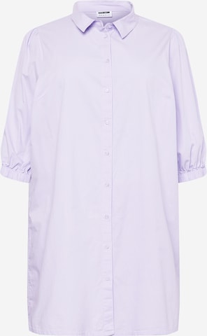 Noisy May Curve - Vestidos camiseiros 'Violet' em roxo: frente