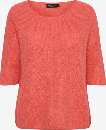 SOAKED IN LUXURY Sweater 'Tuesday' in Orange: front