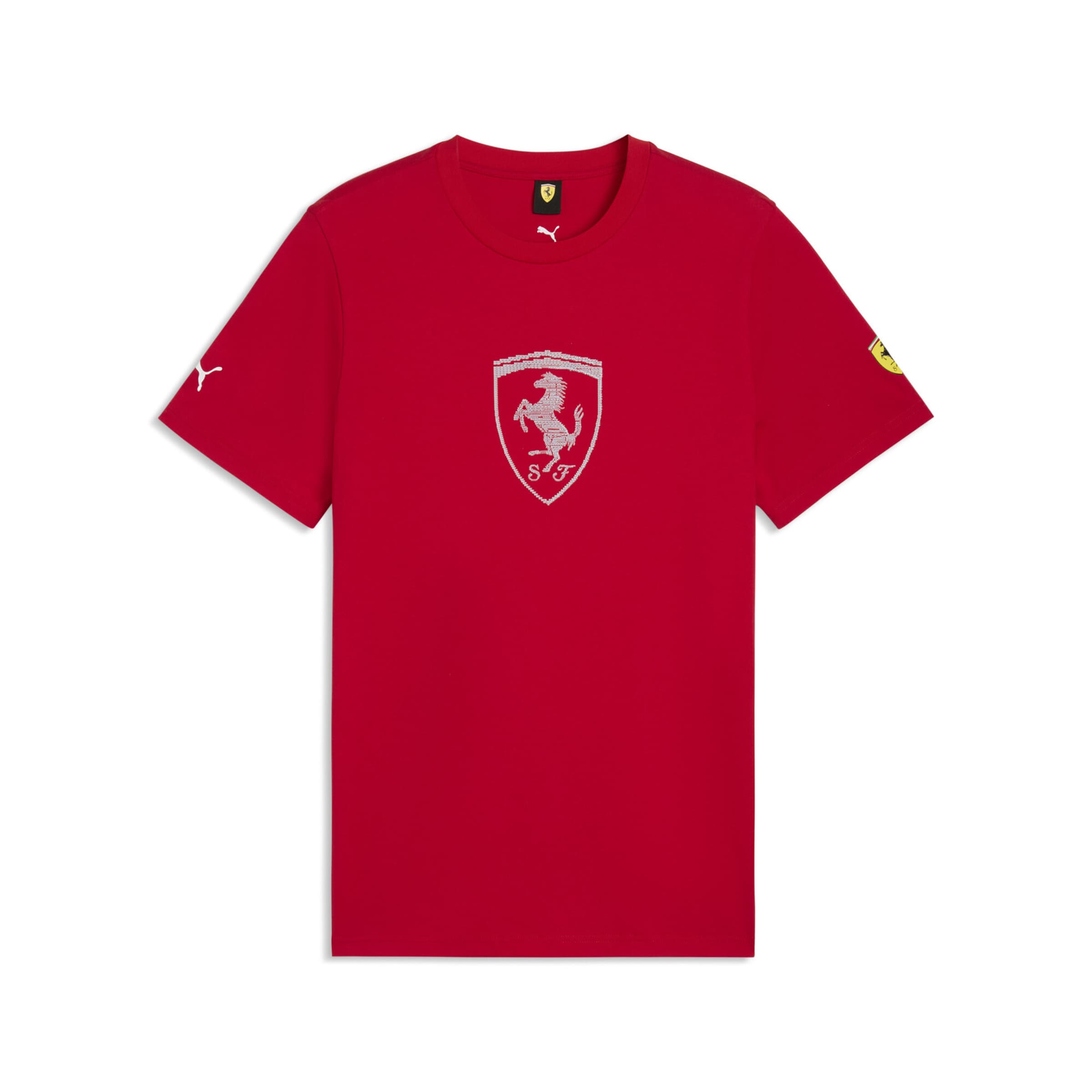 PUMA T-Shirt 'Scuderia Ferrari' en rouge feu / blanc, Vue avec produit