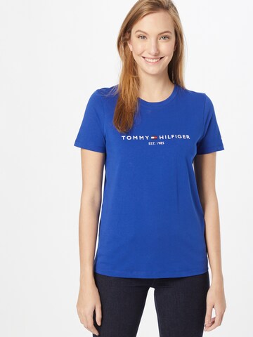 TOMMY HILFIGER Tričko – modrá: přední strana