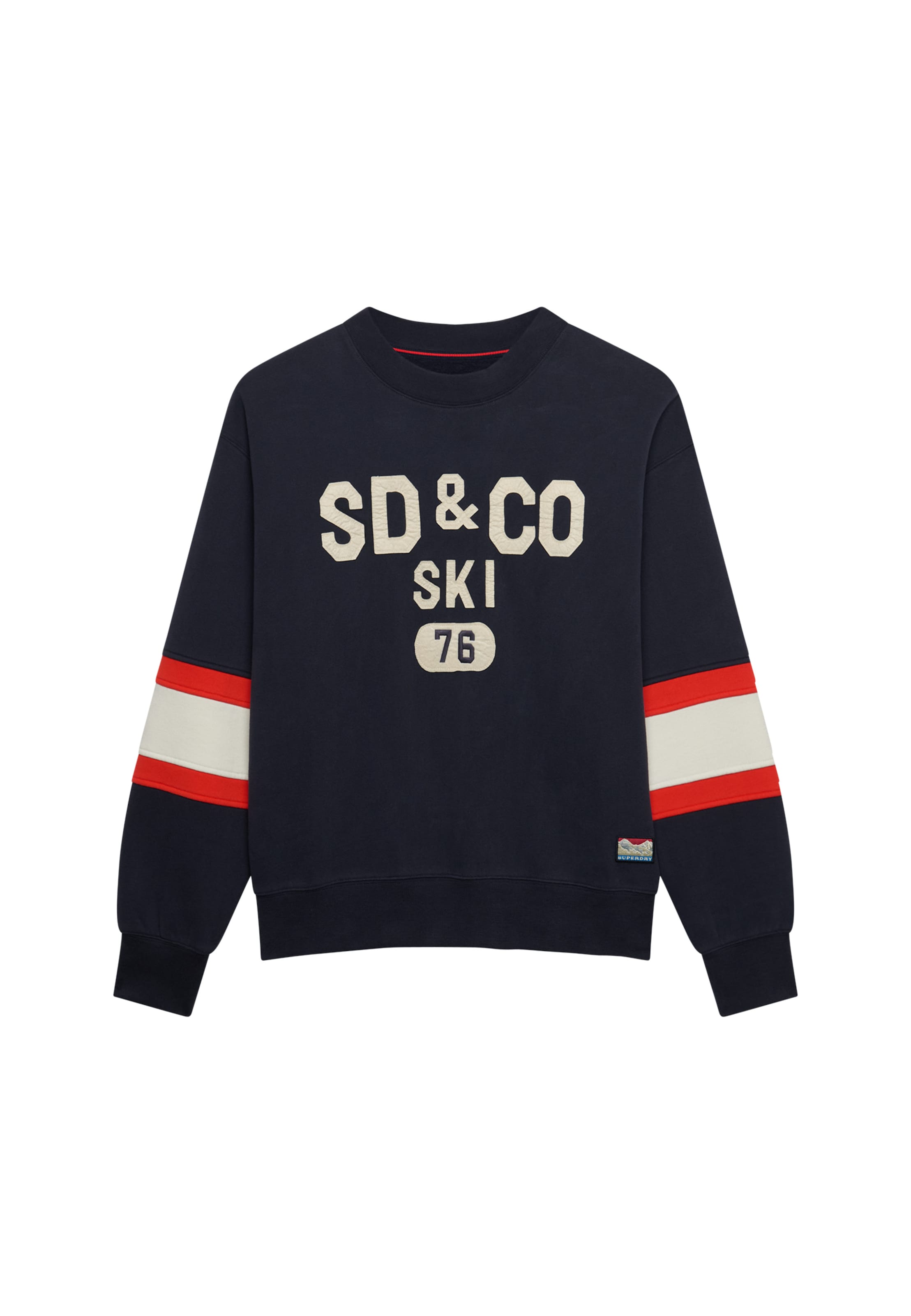 Sweat-shirt 'Aspen Athletics Preppy Ski' Superdry & Co en bleu : devant