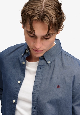 Superdry & Co Regular fit Button Up Shirt in Blue