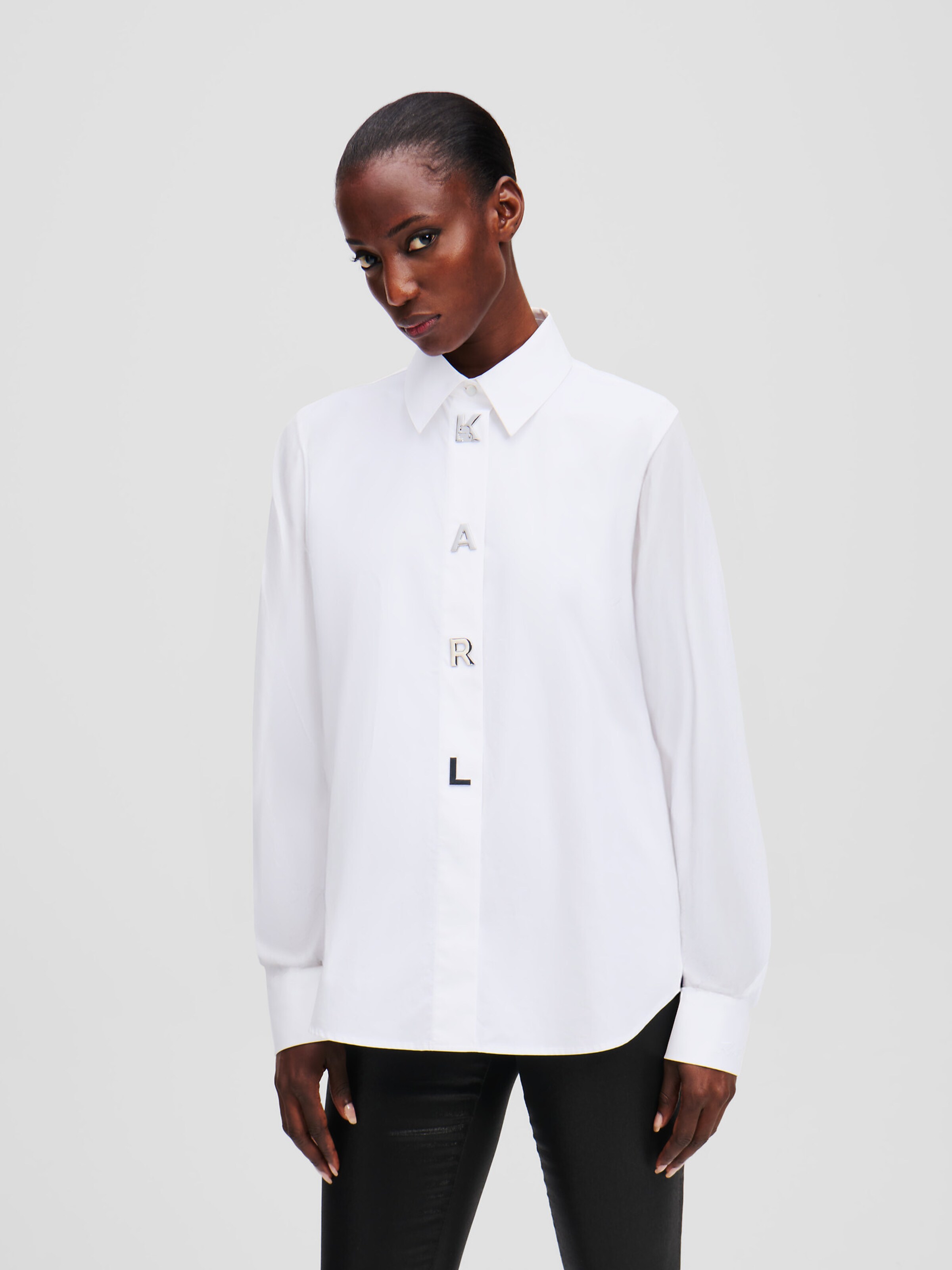 Karl Lagerfeld Blouse in White | ABOUT YOU