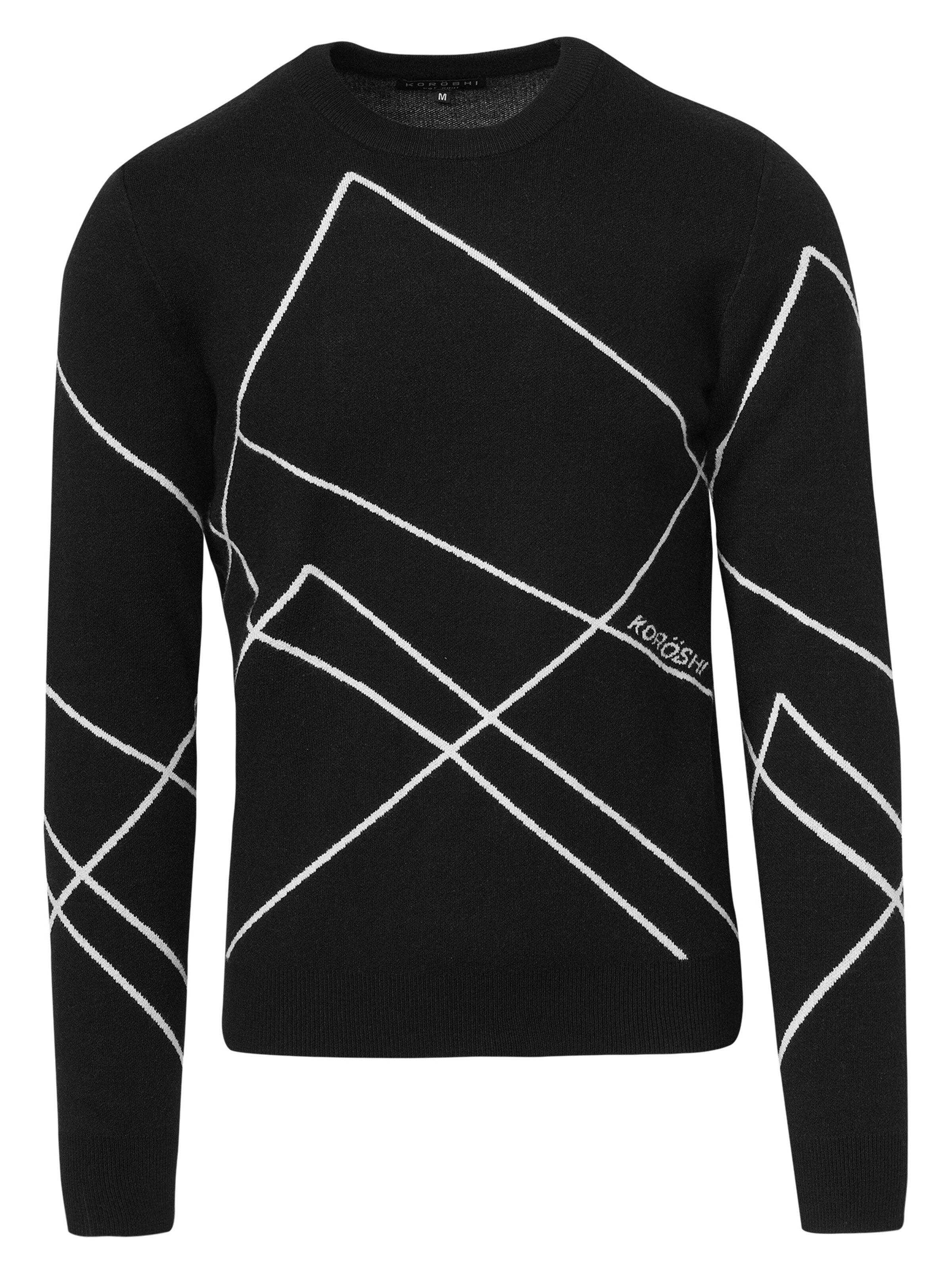 KOROSHI Πουλόβερ 'Punto' σε μαύρο: μπροστά