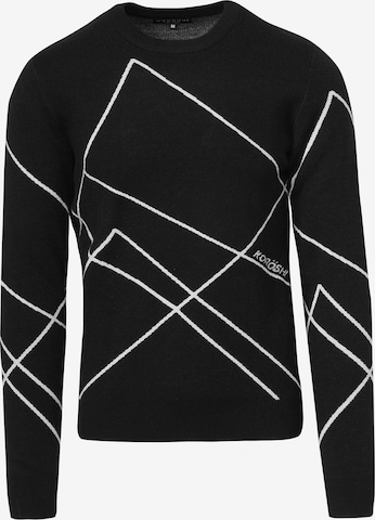 Pull-over 'Punto' KOROSHI en noir : devant