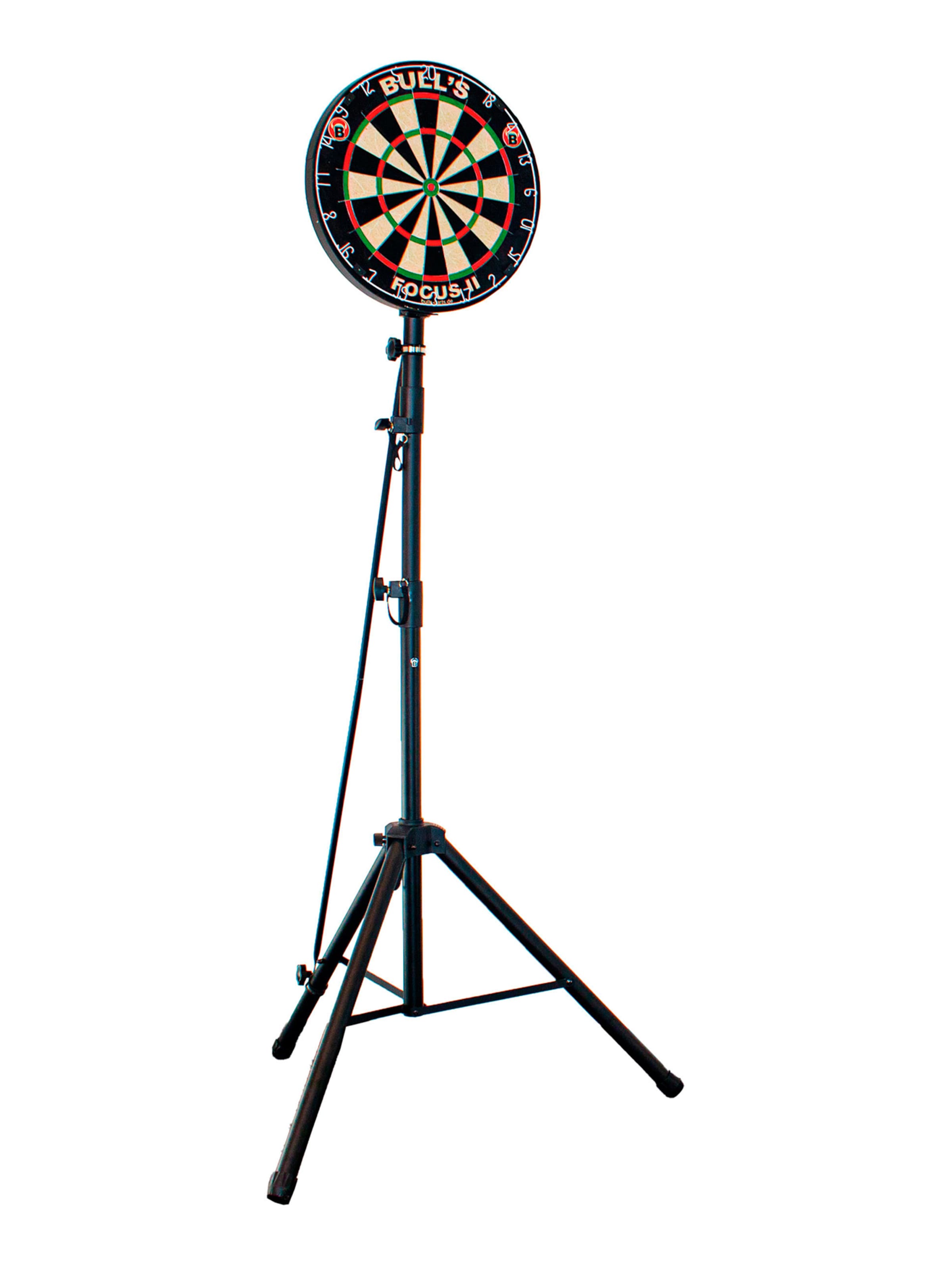 BULL'S Dartständer ' Vibex Mobile Dartboardständer Dartscheibe Transportabel Freistehend ' in Schwarz: Vorderseite
