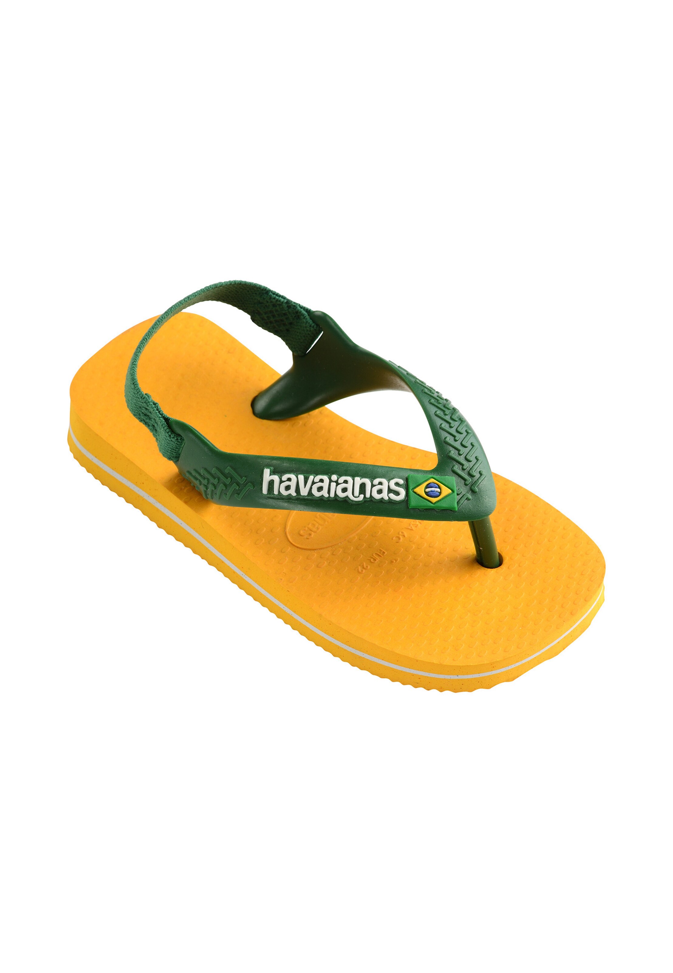 Calzatura aperta 'Brasil' di HAVAIANAS in giallo: frontale