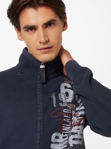 CAMP DAVID Strickjacke in Blau