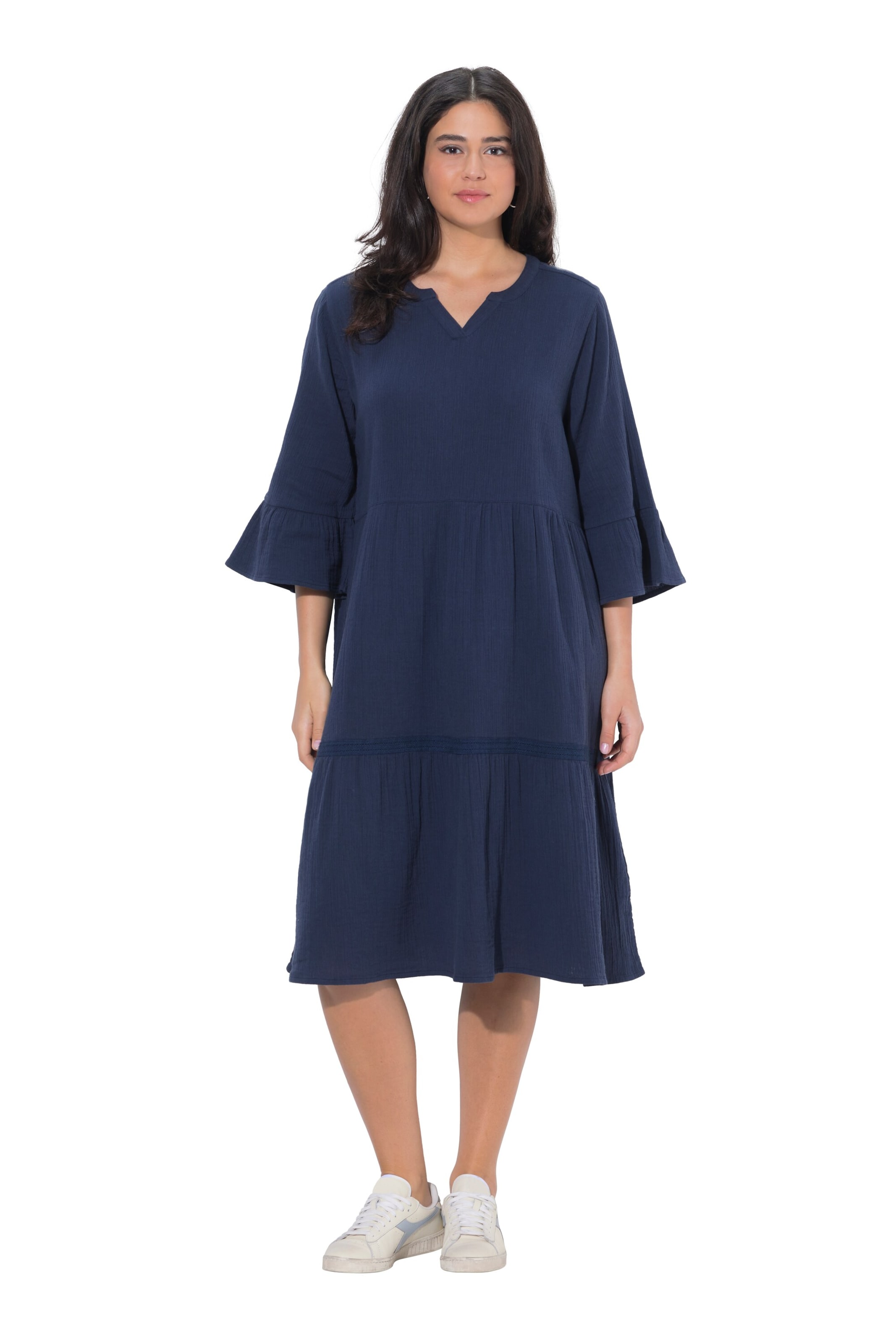 Ulla Popken Kleid in Blau: Vorderseite