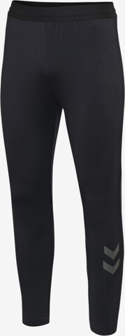 Hummel Slim fit Workout Pants in Grey: front