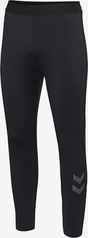 Coupe slim Pantalon de sport Hummel en gris : devant