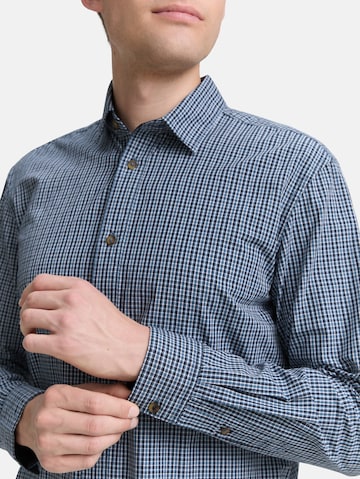TOM TAILOR Regular fit Button Up Shirt in Blue
