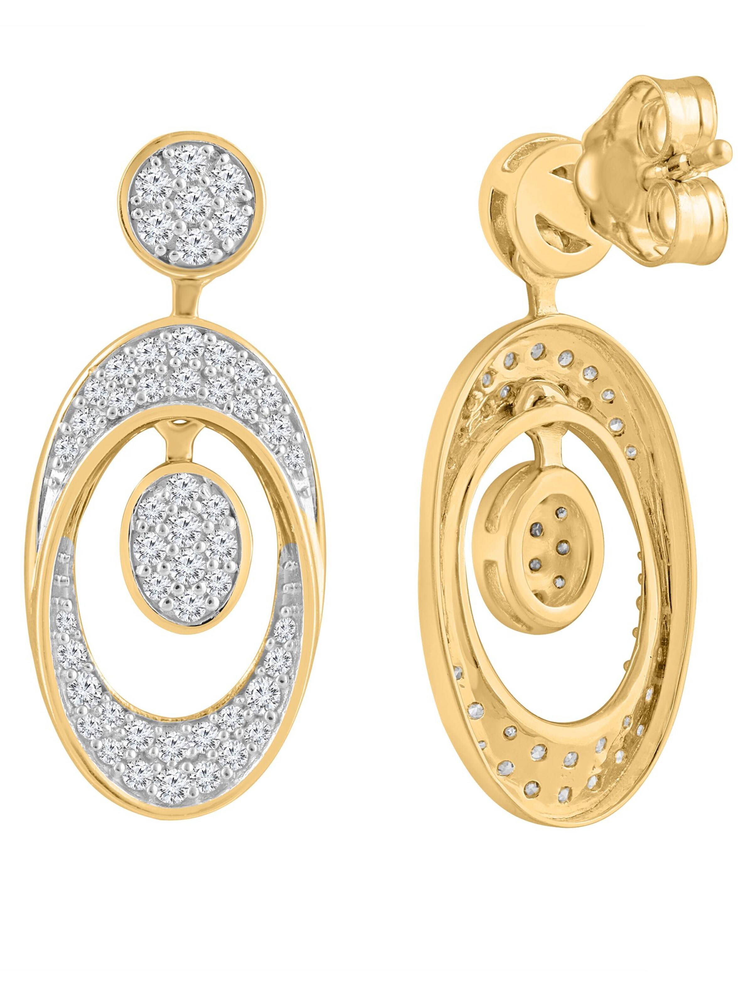 Diamant Exquis - Pendientes en oro