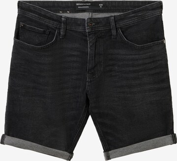 TOM TAILOR DENIM Regular Shorts in Schwarz: predná strana