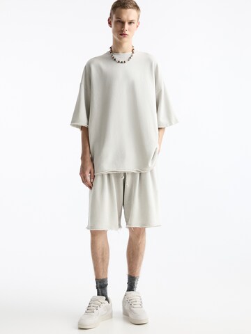 Bluză de molton de la Pull&Bear pe bej