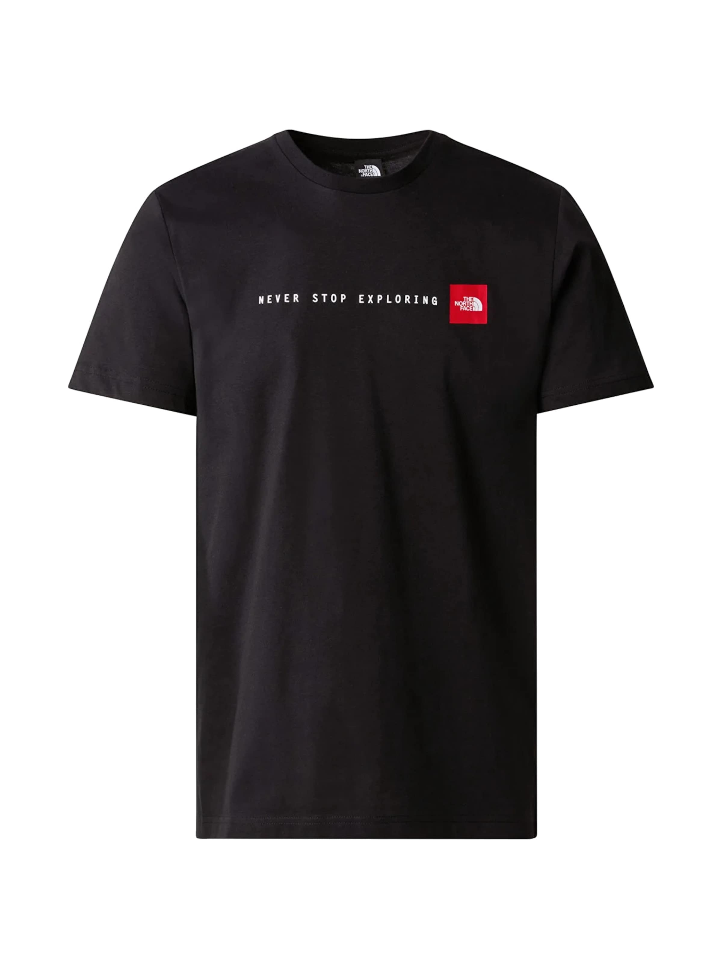 THE NORTH FACE Shirt 'Never Stop Exploring Tee' in Black: front