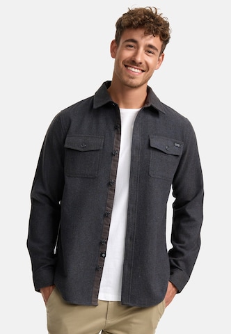 INDICODE JEANS Regular fit Overhemd ' Lui ' in Grijs: voorkant