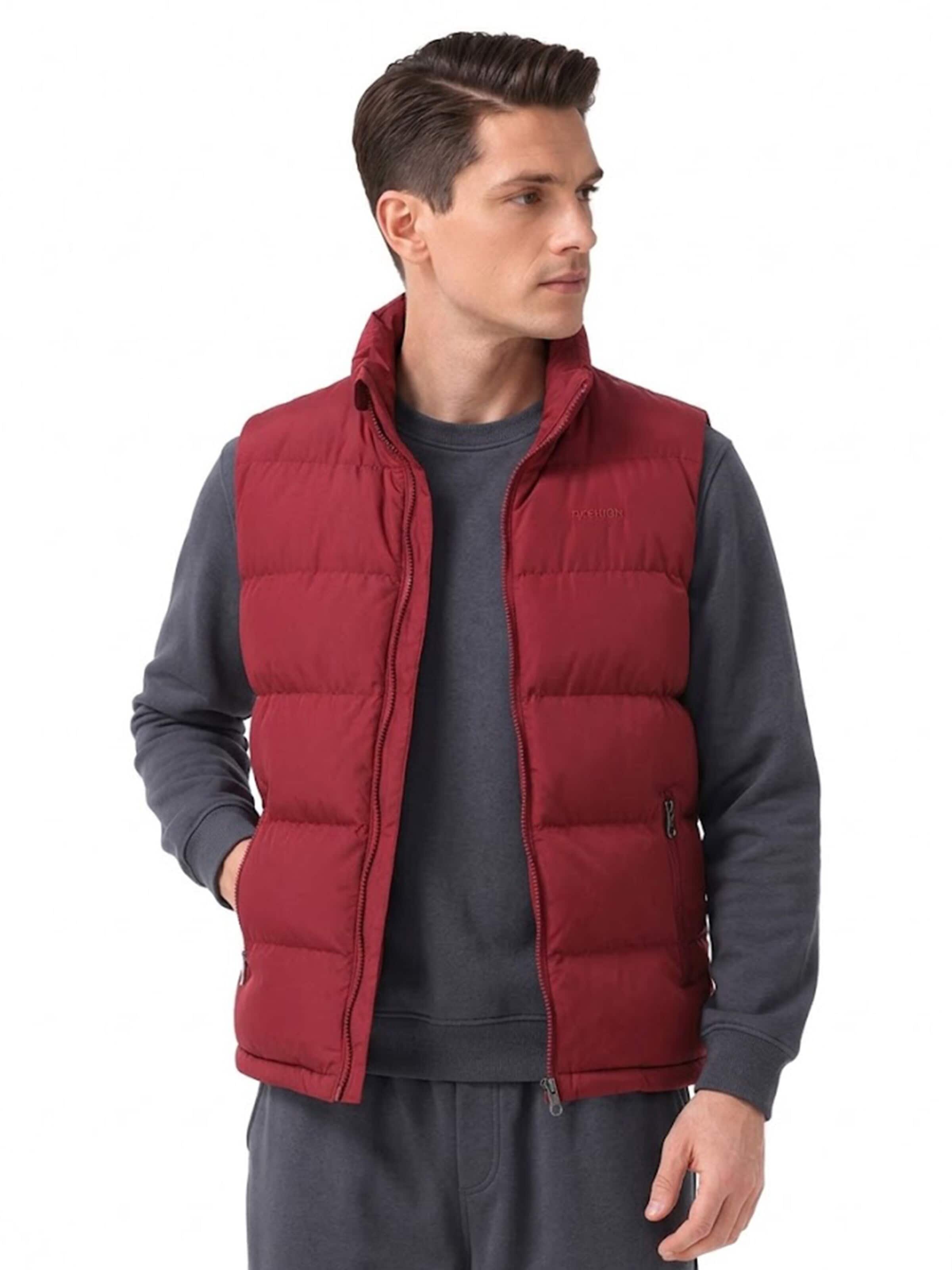 ALLTHEMEN Vest 'Wärmekern' in Red