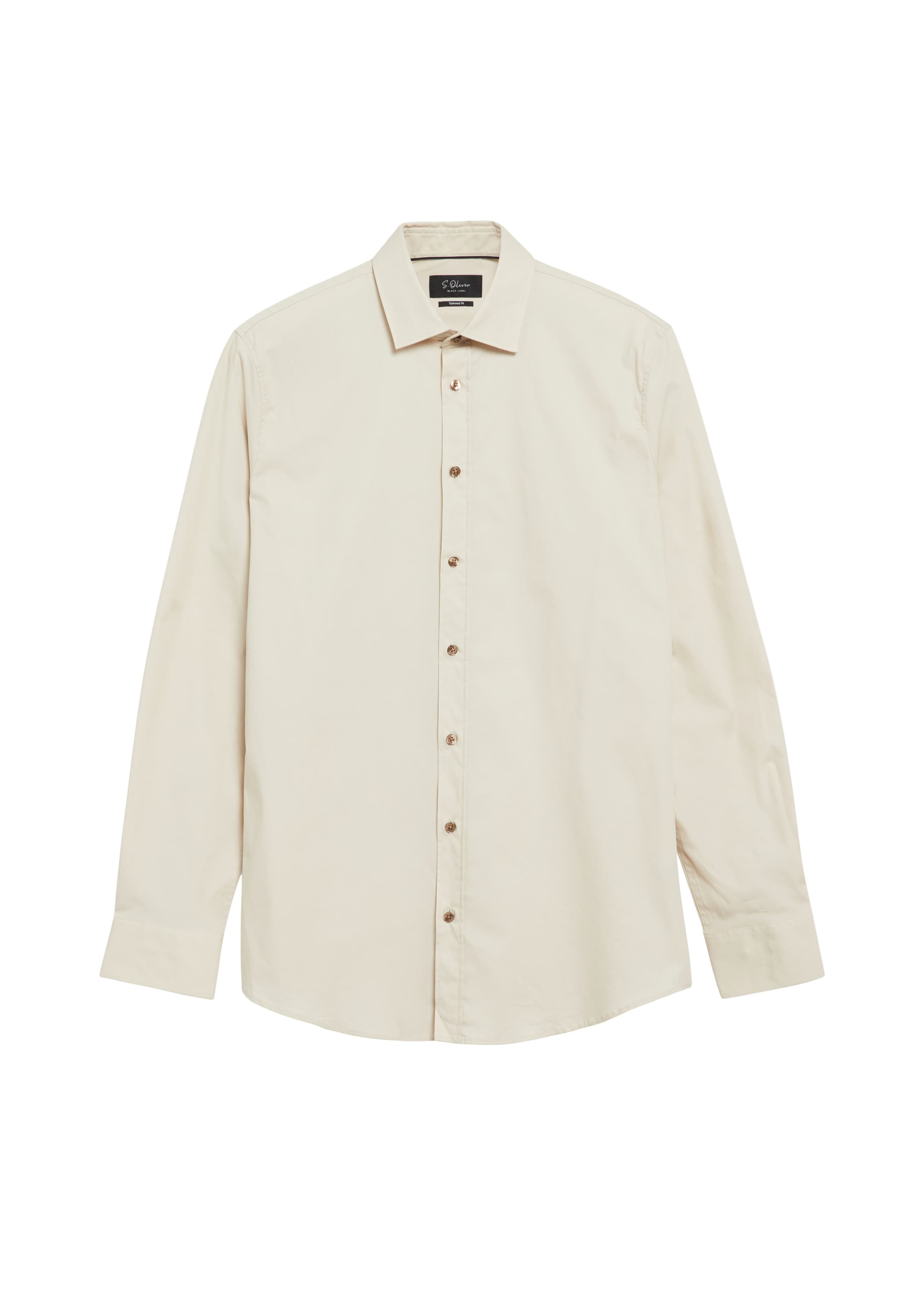 Coupe slim Chemise s.Oliver en beige : devant