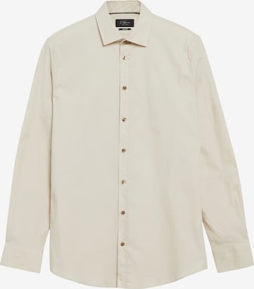 Coupe slim Chemise s.Oliver en beige : devant