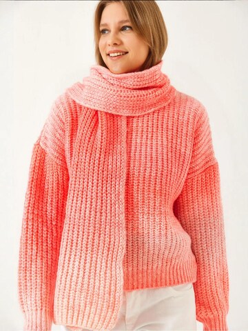 Pull-over Bianco Lucci en orange