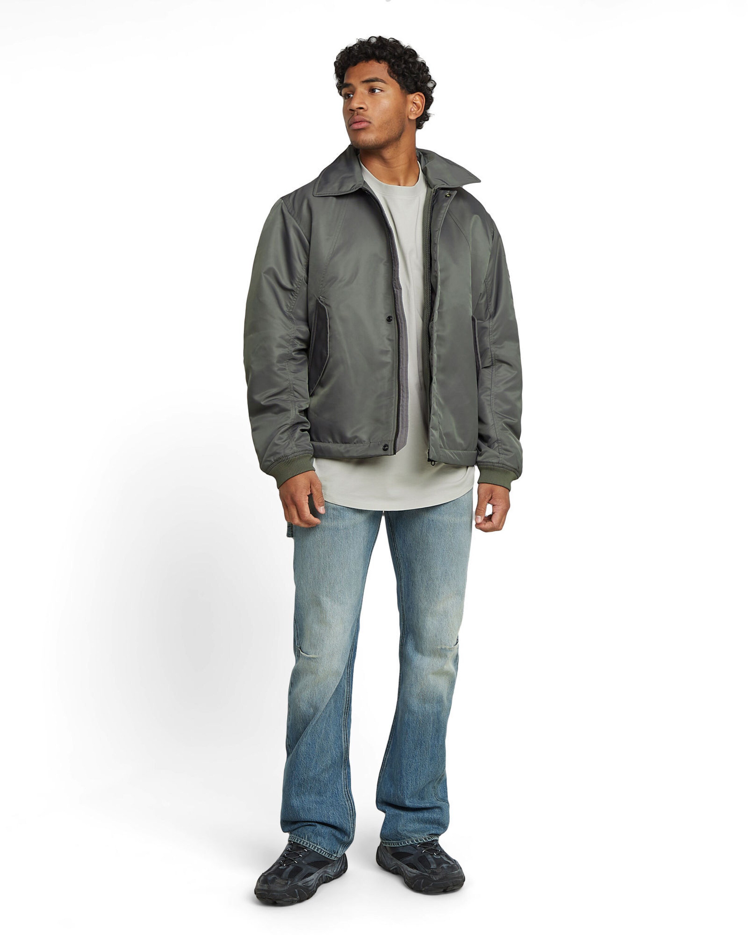 G-STAR Tussenjas 'Padded Bomber' in Grijs