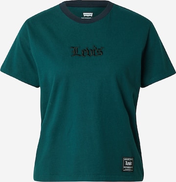 LEVI'S ® Shirts 'Graphic Classic Tee' i grøn: forside