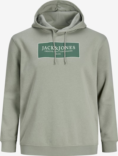 Jack & Jones Plus Collegepaita 'JORGREENE' värissä kuusi / pastellinvihreä / valkoinen, Tuotenäkymä