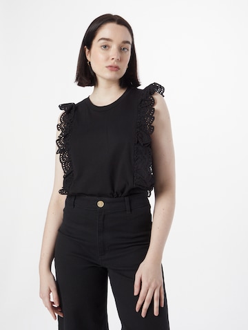 PULZ Jeans Top 'SIA' in Black: front