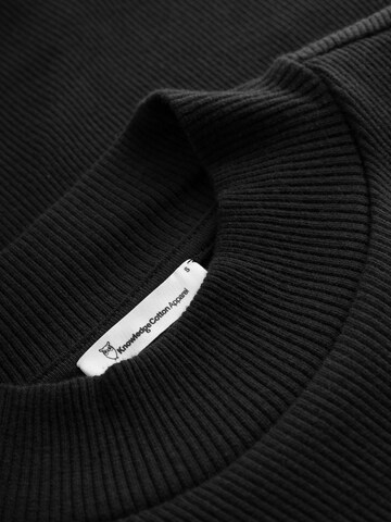 KnowledgeCotton Apparel Top (GOTS) in Schwarz