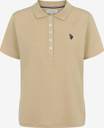 U.S. POLO ASSN. Shirt 'Helga' in Beige: voorkant