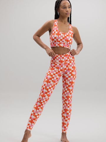 Hey Honey Bustier Sport-BH 'Racerback'‌‌‌ in Pink: Vorderseite