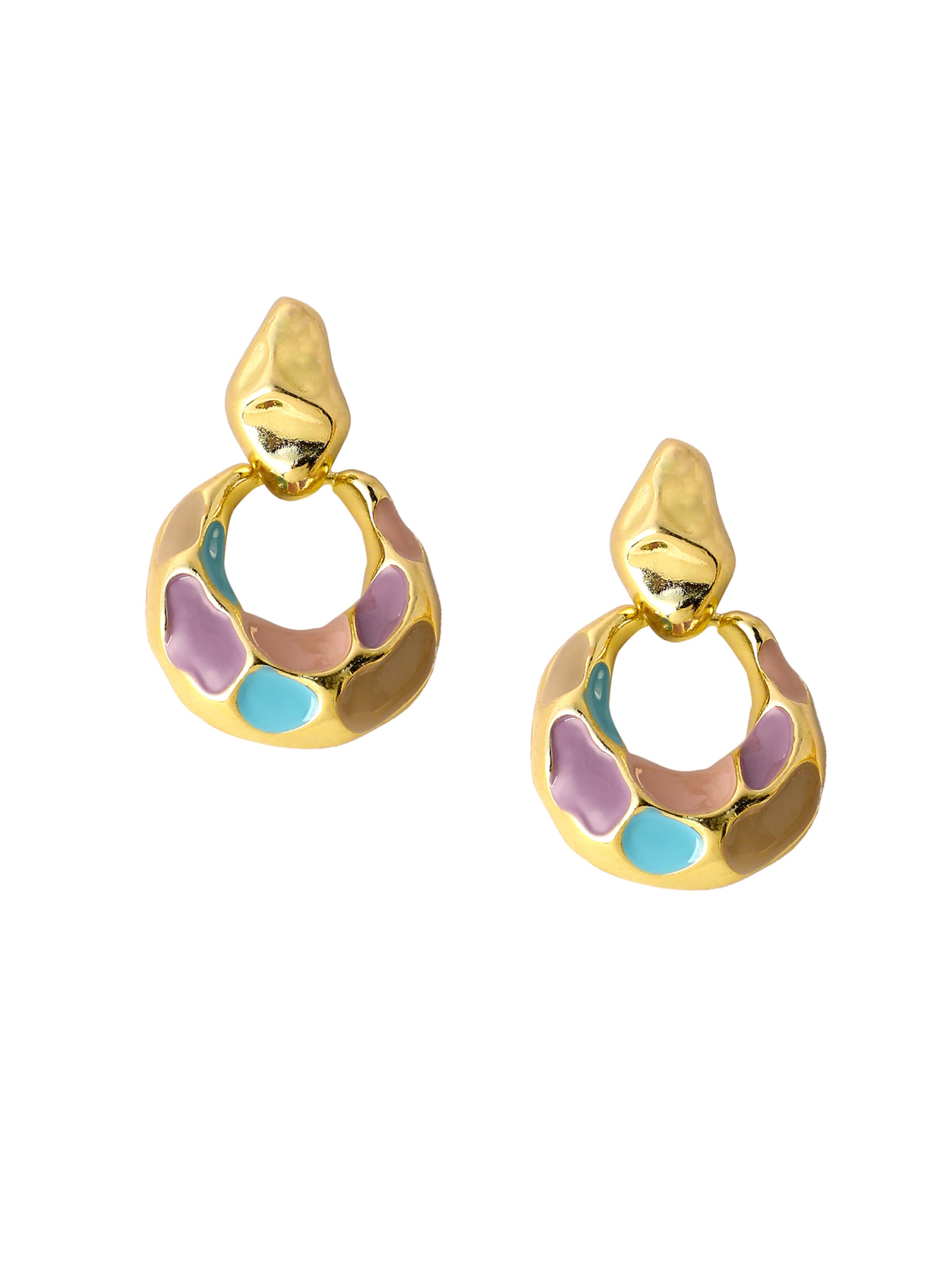 Orecchini 'Rinku' di SOHI in oro: frontale