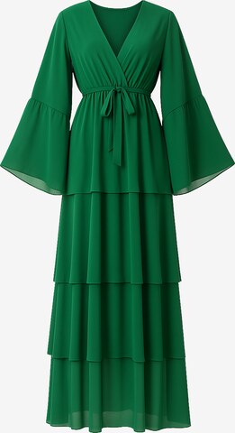 Robe Elara en vert : devant