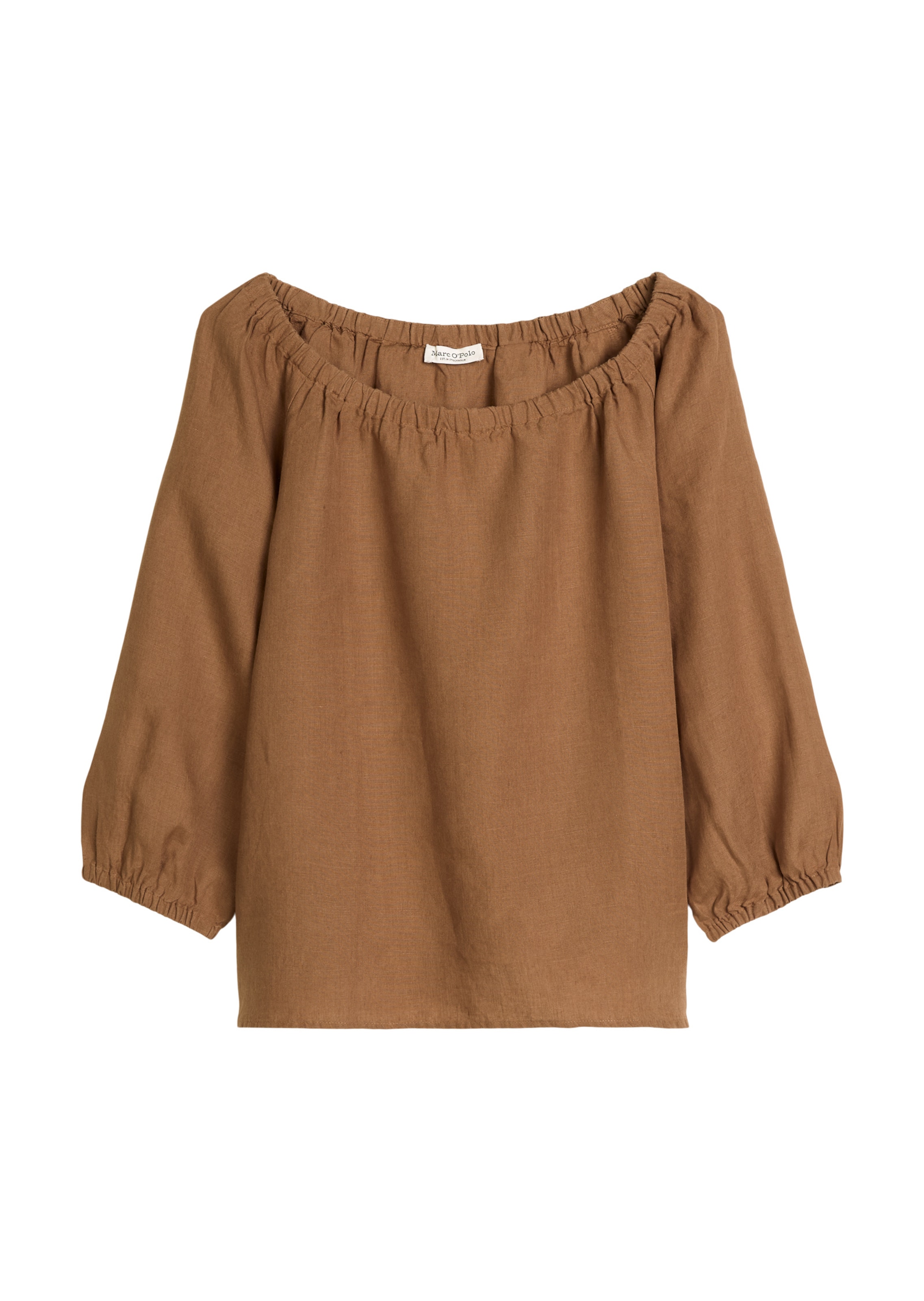 Marc O'Polo Blouse in Bruin: voorkant